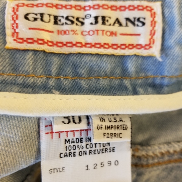 Guess Vintage Light Wash Denim Skirt - Picture 6 of 6